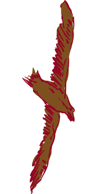 Free brown bird silhouette vector