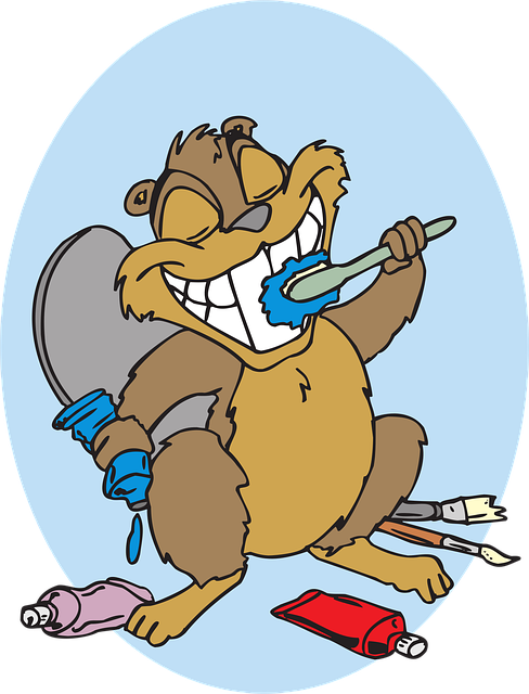 Free beaver animal hygiene vector