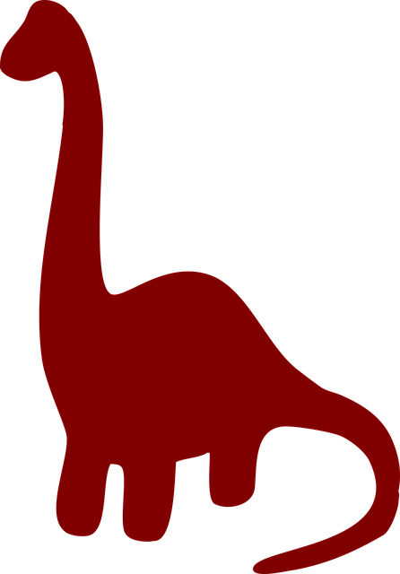 Free dinosaur brown silhouette vector