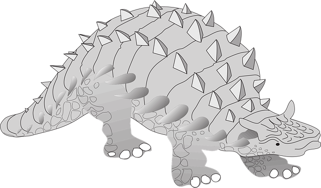 Free dinosaur ancient spikes vector