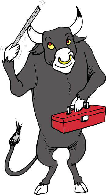 Free box tool bull illustration