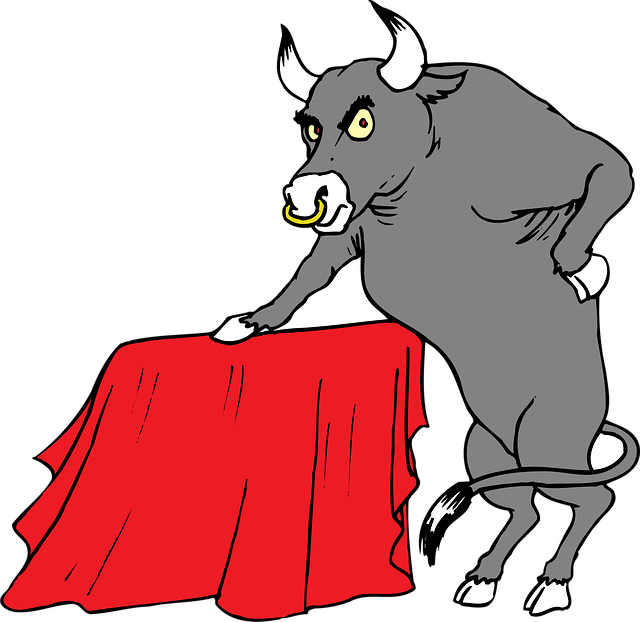 Free red bull horns illustration