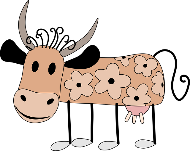 Download free HD stock image of Cow Decorated Free cow decorated animal vector