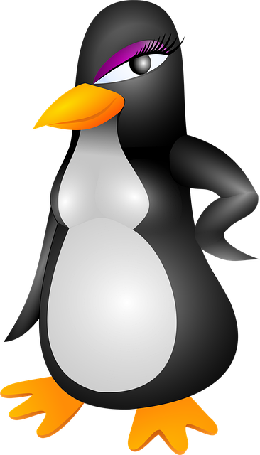 Free penguin female girl illustration