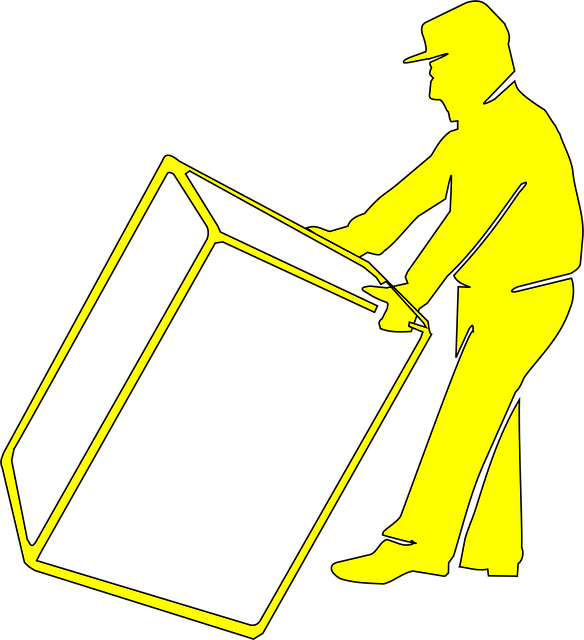 Free box yellow man illustration