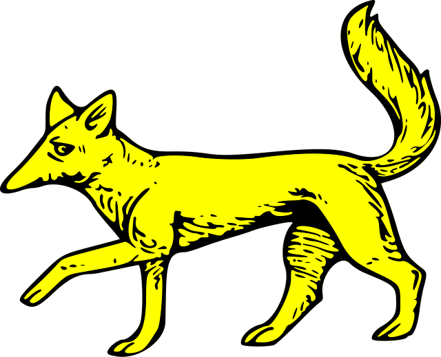 Free shield fox gold vector