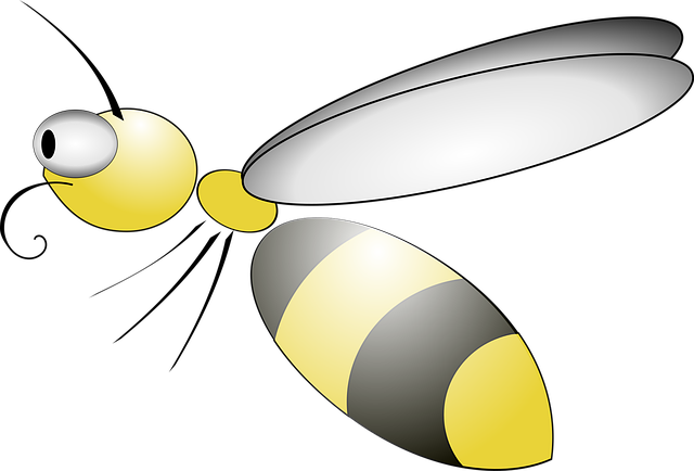 Free view bee stripes vector