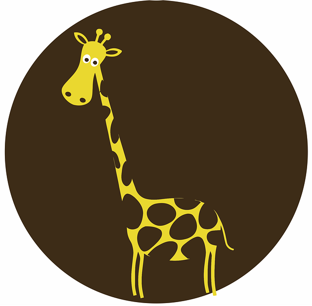 Free giraffe animal mammal illustration
