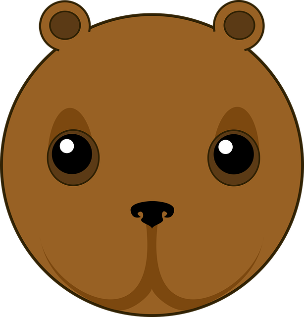 Free bear head wild illustration