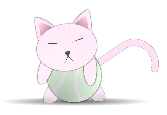 Free kitty toy animal vector