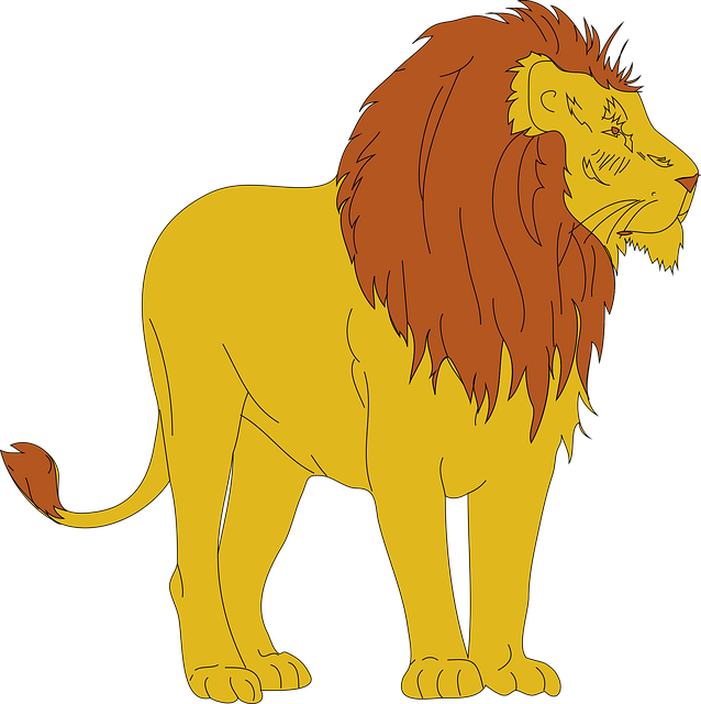 Free lion animal mammal vector