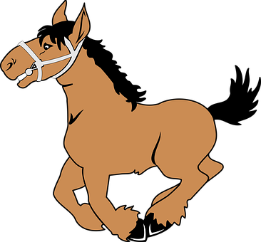 Horse, Galloping, Cartoon, Movement