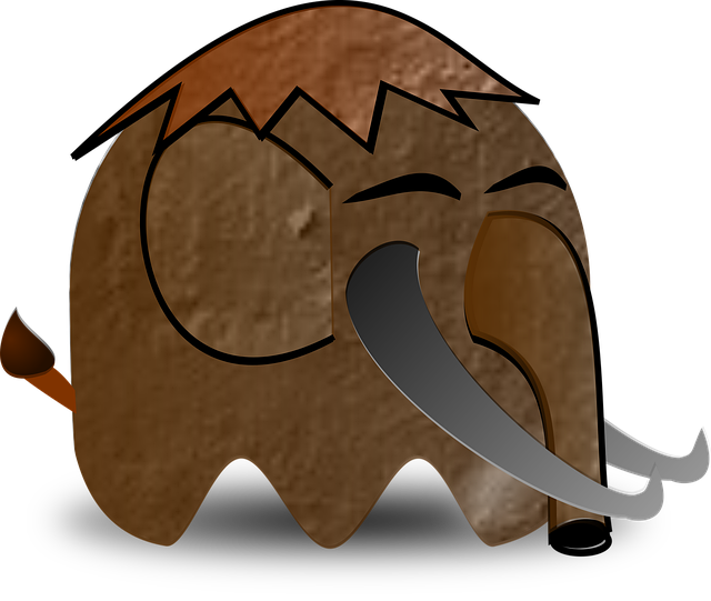 Tier, Mammut, Stamm, Stoßzähne, Elefant
