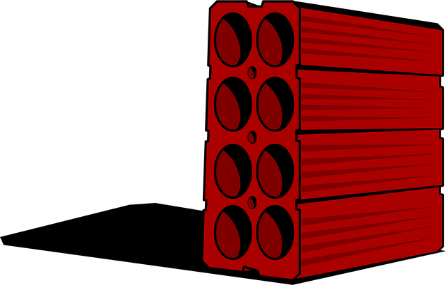 Free brick red construction vector