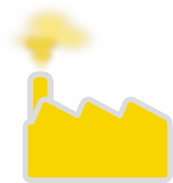 Free building factory yellow vector