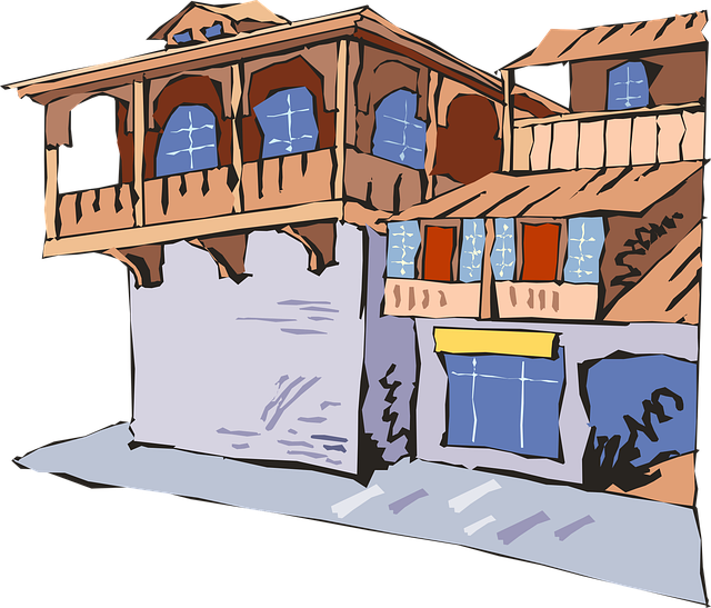Free house brown window illustration