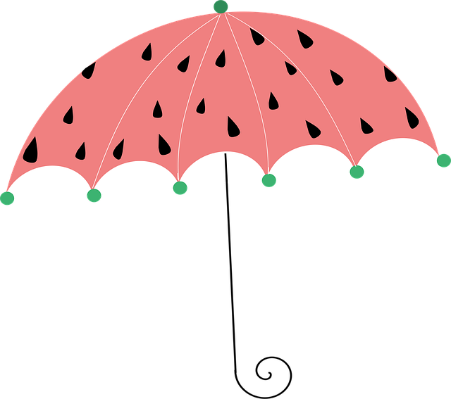 Deštník, Červené, Příroda, Počasí, Déšť