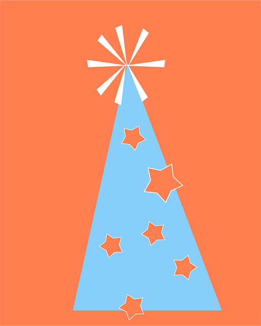 Free hat blue star illustration