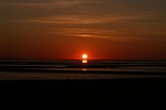 sunset, wadden sea, north sea