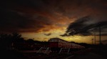 siding, train, night