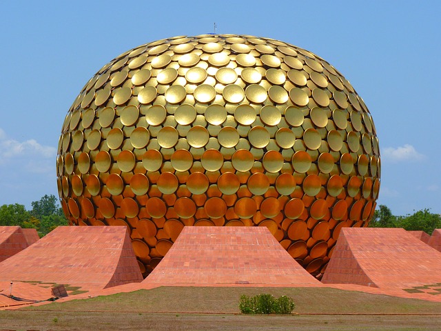 Ashram Matri Mandir Gold Golden - Free photo on Pixabay