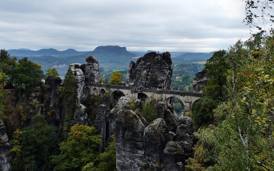 sächsische Schweiz, Gebirge, wanderurlaub, Malerweg, Basteibrücke, Elbsandsteingebirge