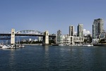 vehicular bridge, burrard street bridge, old bridge