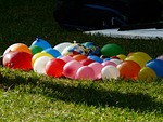 depth charges, balloons, colorful