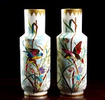 vases, porcelain, cloisonne