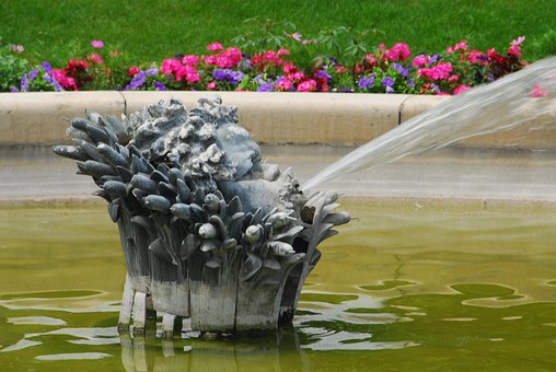 Fountain, Water, Paris, French, France