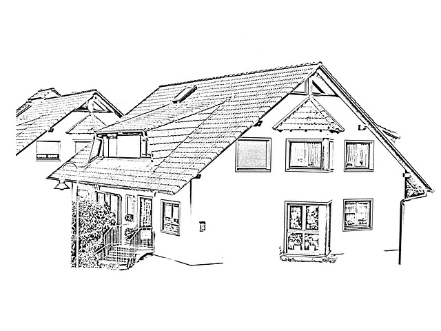 Free house property building illustration