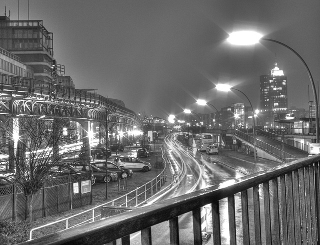Hamburg, Germania, Noapte, Oraș