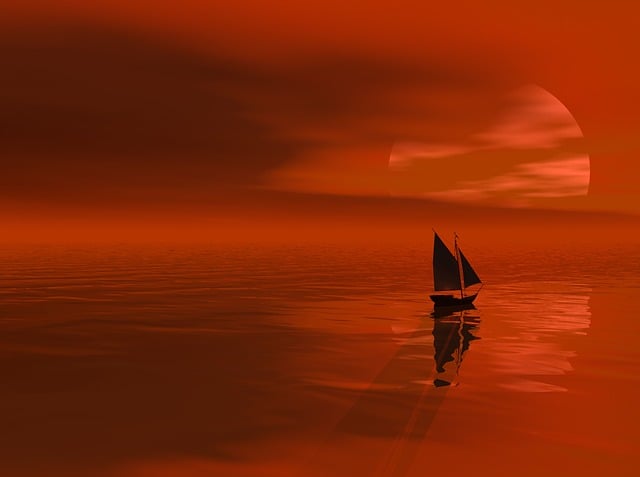 Free sea nature sky illustration