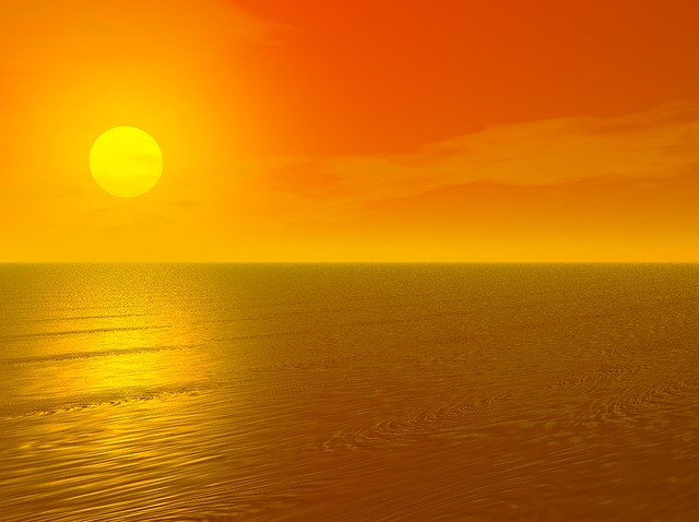 Sonne, Himmel, Sonnenaufgang, Romantisch