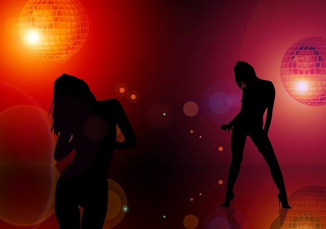 Silhouette, Mädchen, Bewegung, Gitarre