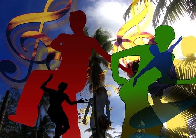 Silhouette, Mädchen, Bewegung, Sprung