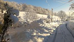 snow, landscape, winter blast