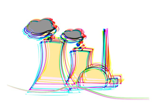 Free nuclear power plant nuclear power character illustration