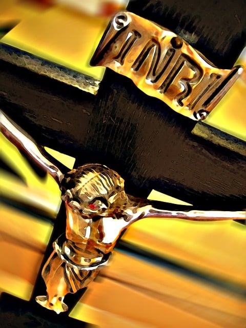 Free cross inscription christ illustration
