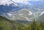 sulphur mountain, mountains, nature