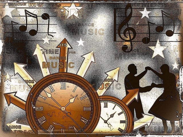 Free dancing abstract music illustration