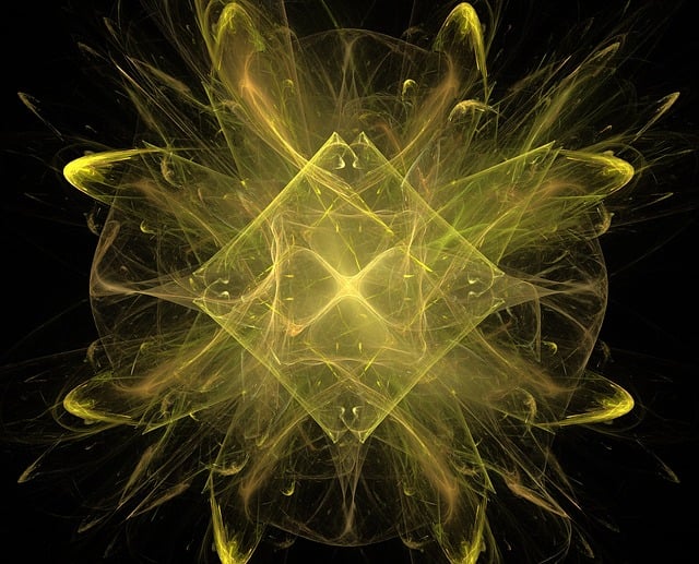 Free fractal abstract yellow illustration