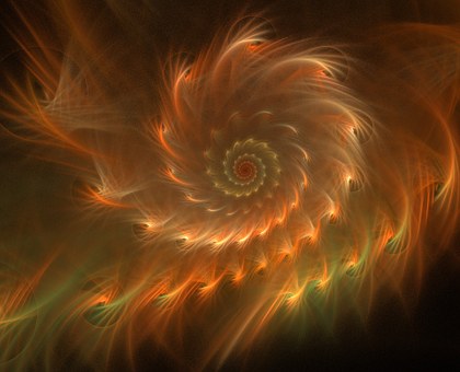 Swirls Fractal Abstract Backdrop Space Mot