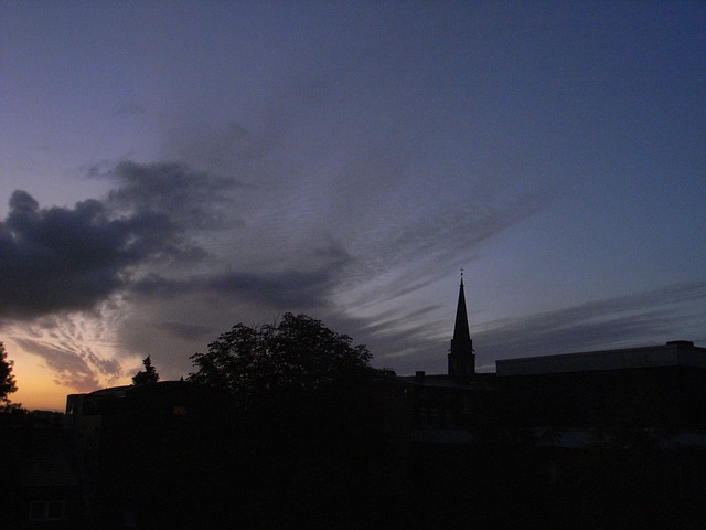 Abendhimmel, Sonnenuntergang, Lüneburg