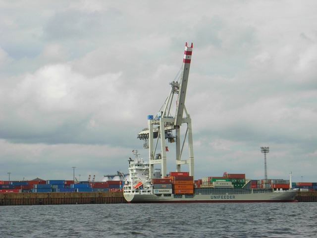 Elbe, Hamburg, Hafen, Hafenkran