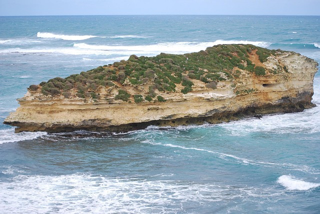 island, ocean, waves, nature, sea, seascape, tourism, great ocean road, australia