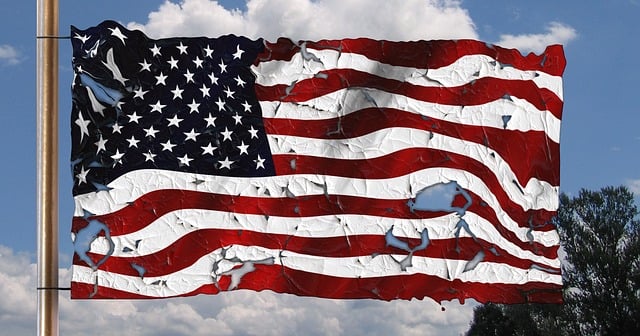 Free banner flag blow illustration