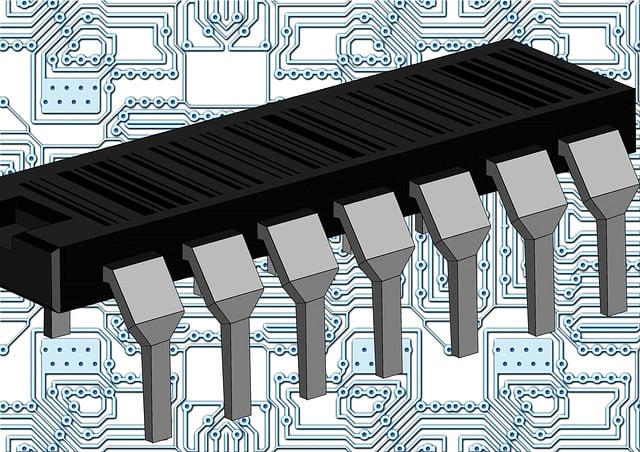 Free chip circuit board circuits illustration