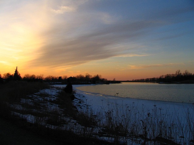 Free Winter Sunset photo and picture