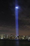 new york city, tribute in lights, sky